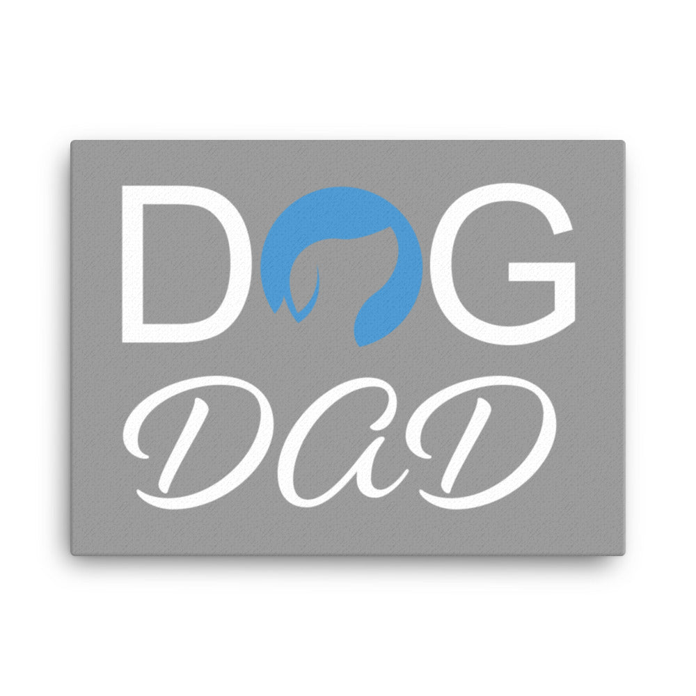 Dog Dad Canvas - Grey