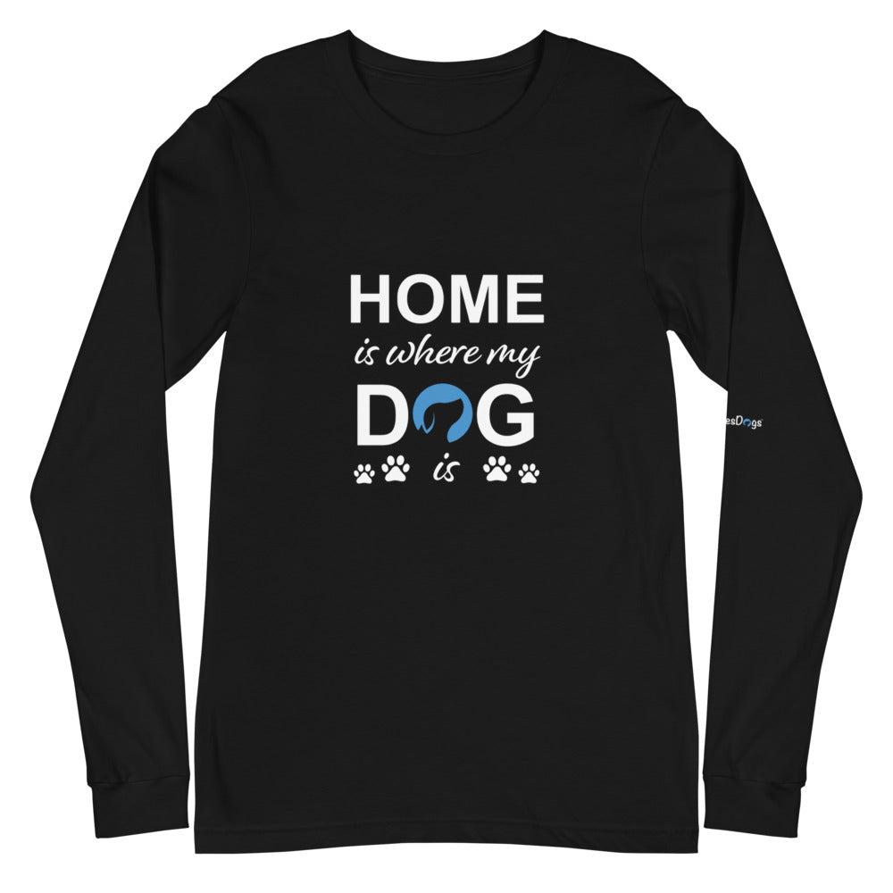 Home is Where My Dog is Logo Long Sleeve Tee