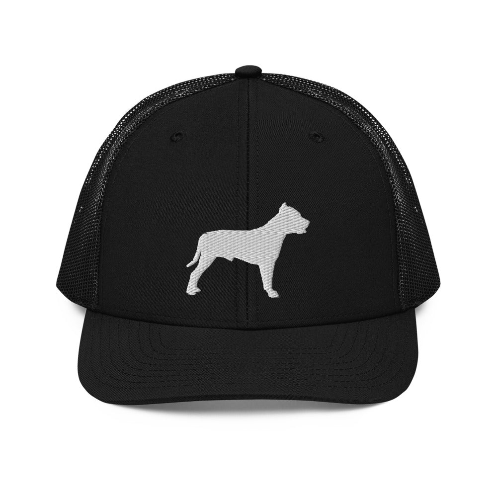 Pit Bull Silhouette Trucker Hat