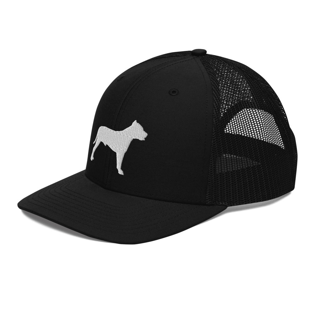 Pit Bull Silhouette Trucker Hat