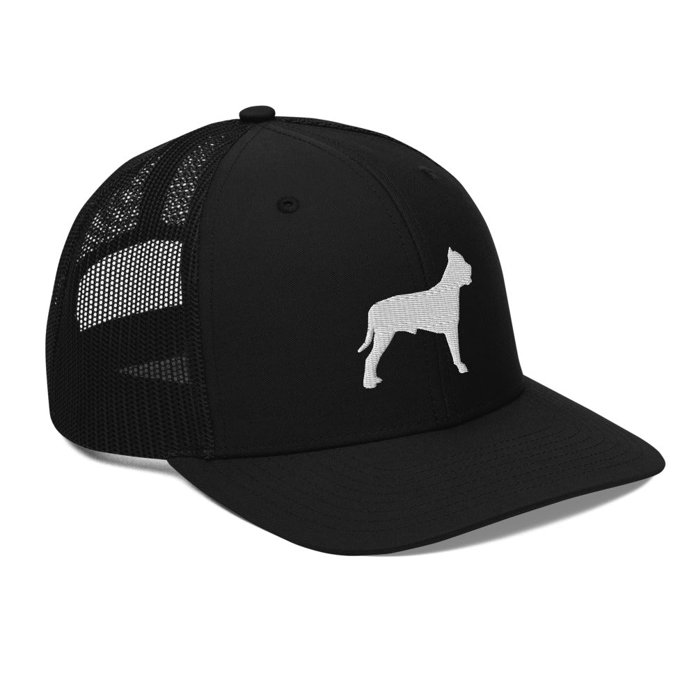 Pit Bull Silhouette Trucker Hat