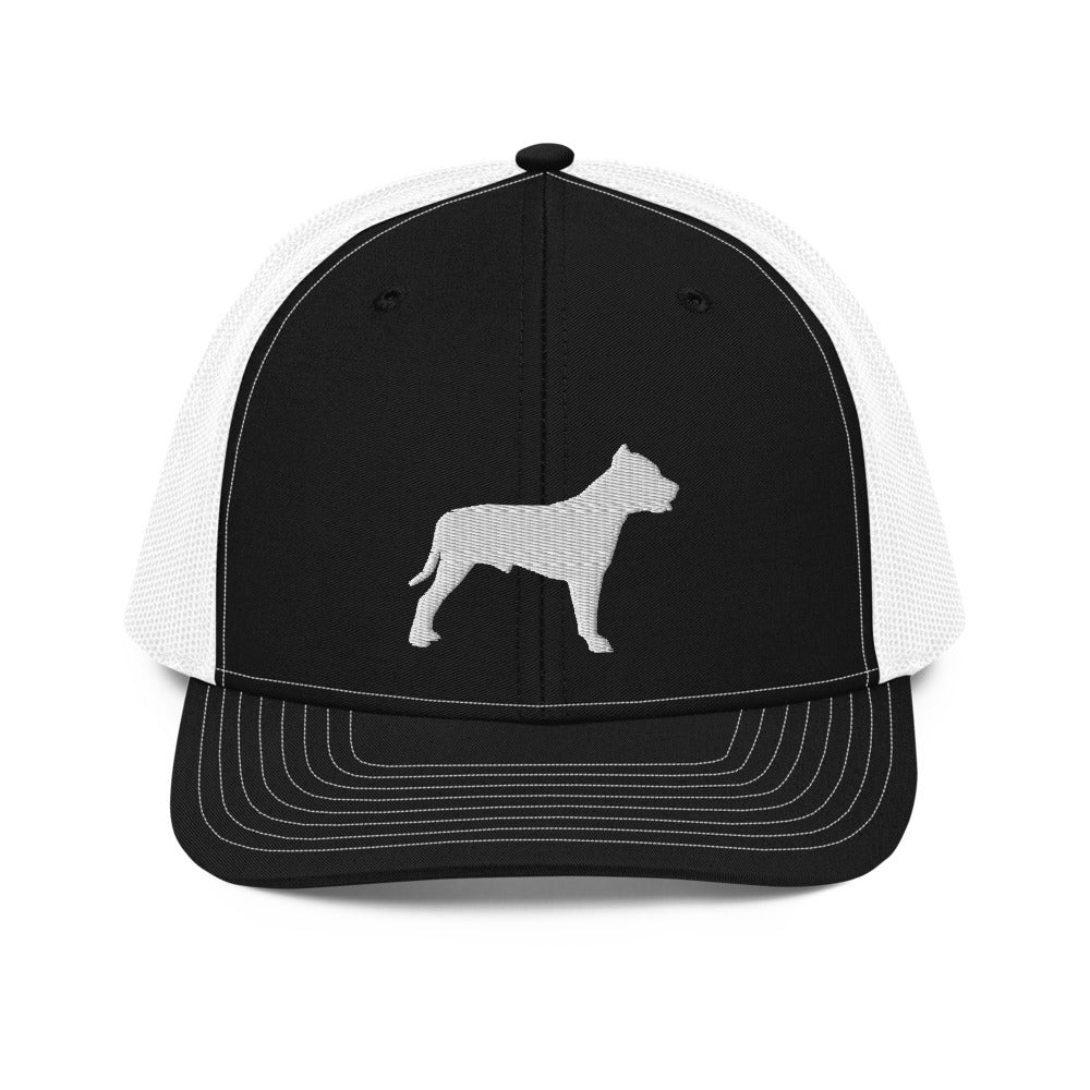 Pit Bull Silhouette Trucker Hat