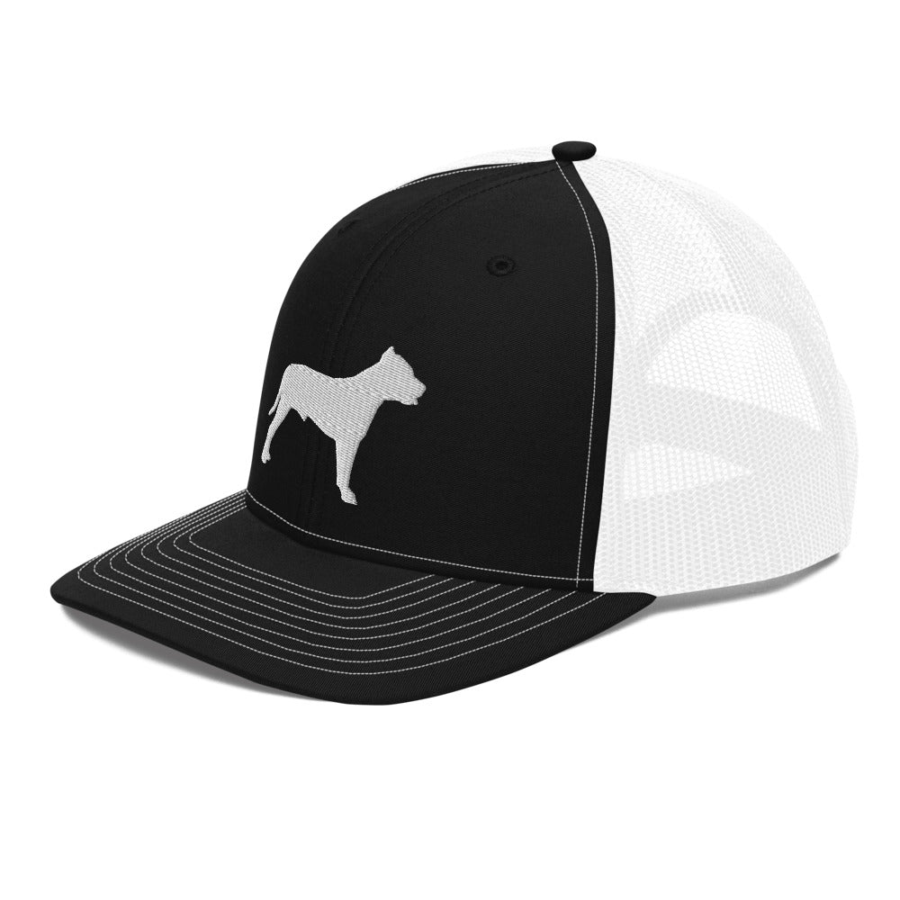 Pit Bull Silhouette Trucker Hat