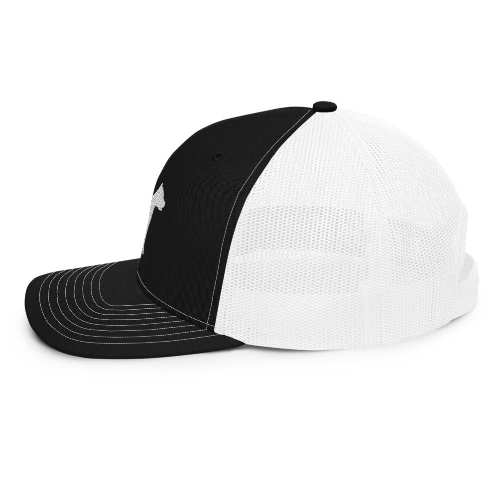 Pit Bull Silhouette Trucker Hat