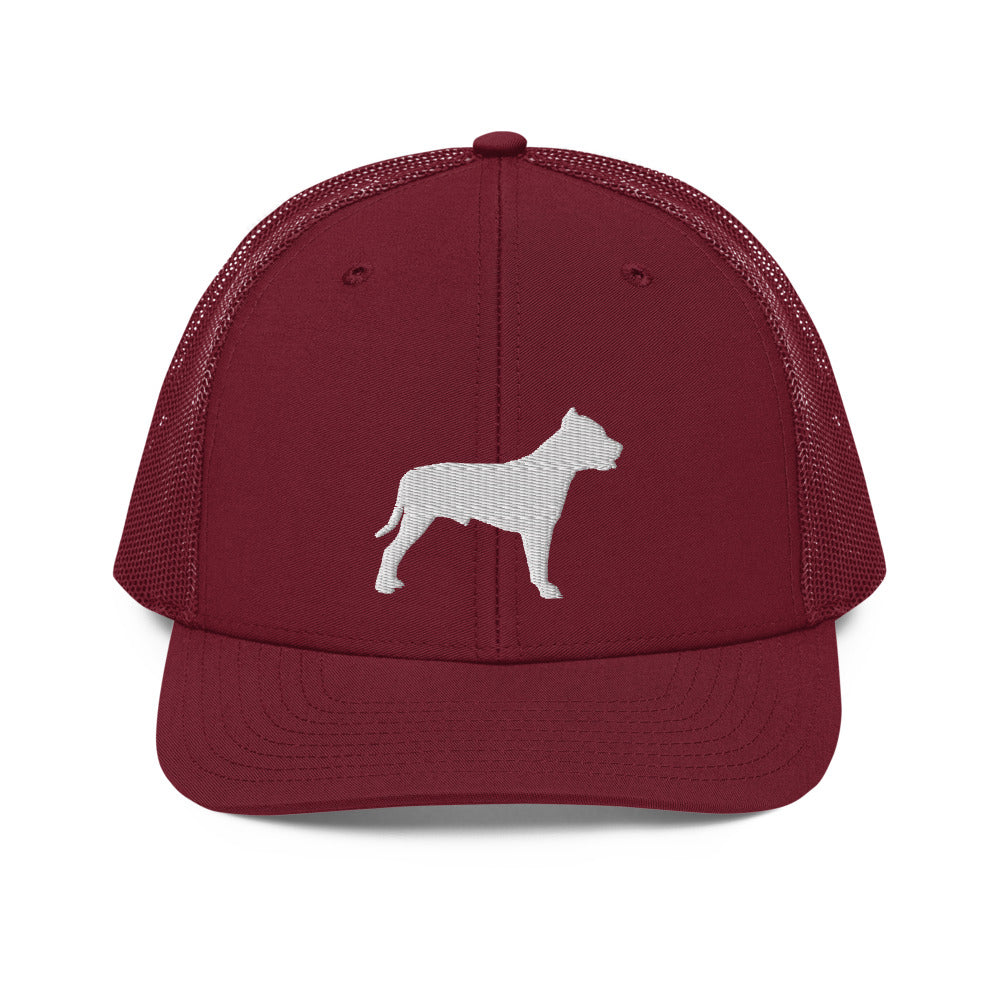 Pit Bull Silhouette Trucker Hat