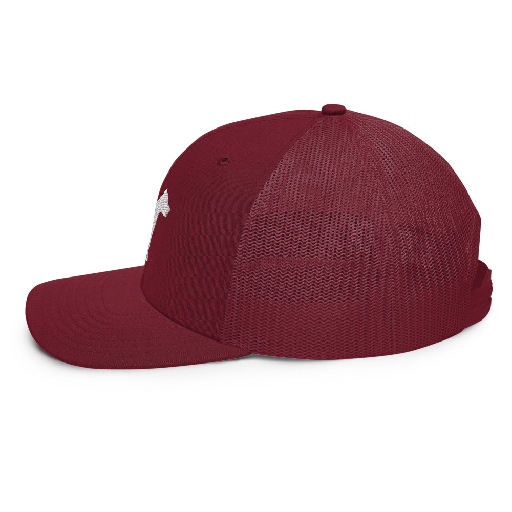 Pit Bull Silhouette Trucker Hat