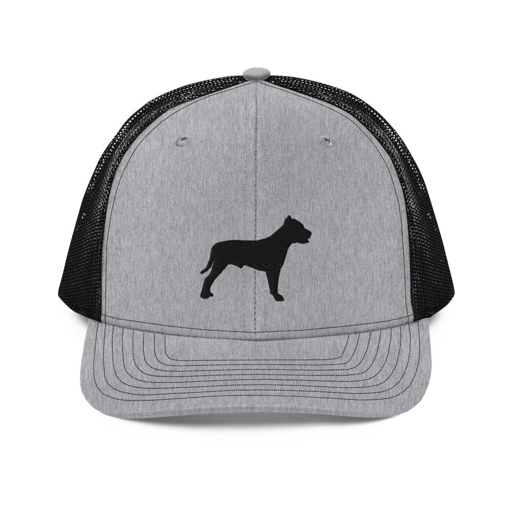 Pit Bull Silhouette Trucker Hat