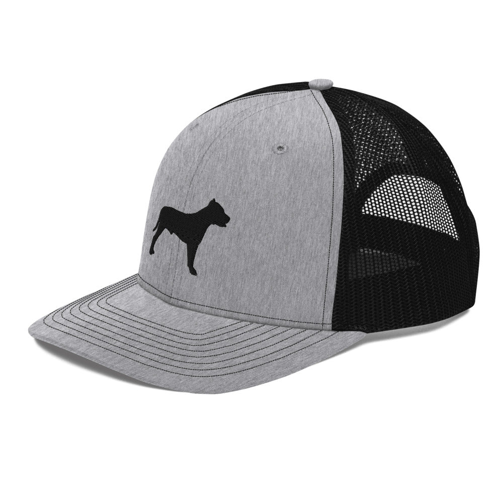 Pit Bull Silhouette Trucker Hat