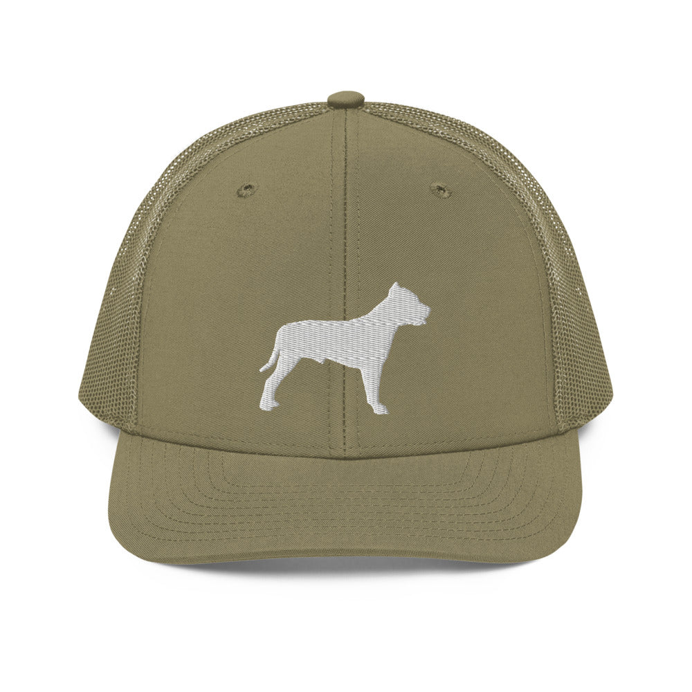 Pit Bull Silhouette Trucker Hat