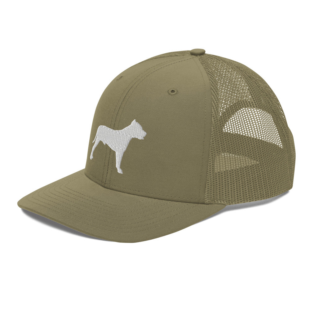 Pit Bull Silhouette Trucker Hat