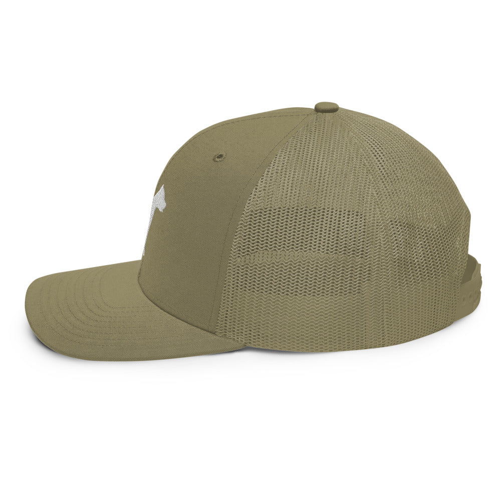 Pit Bull Silhouette Trucker Hat