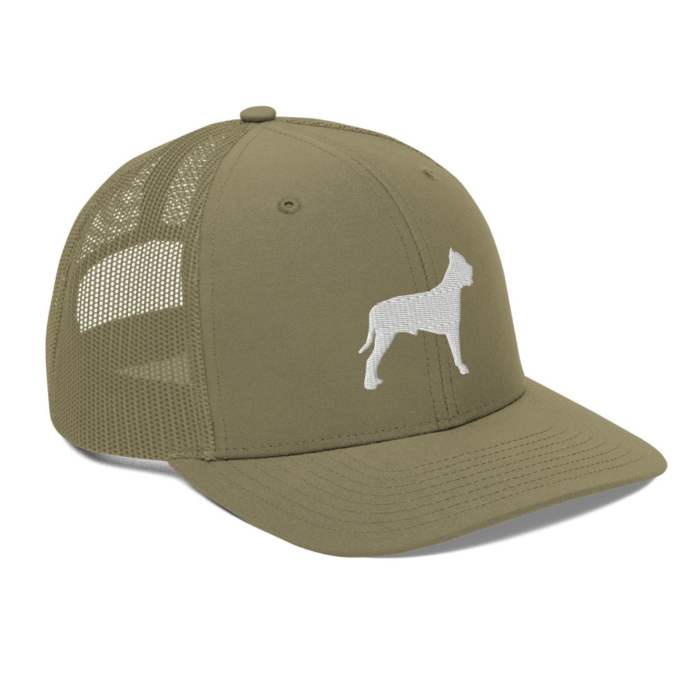 Pit Bull Silhouette Trucker Hat