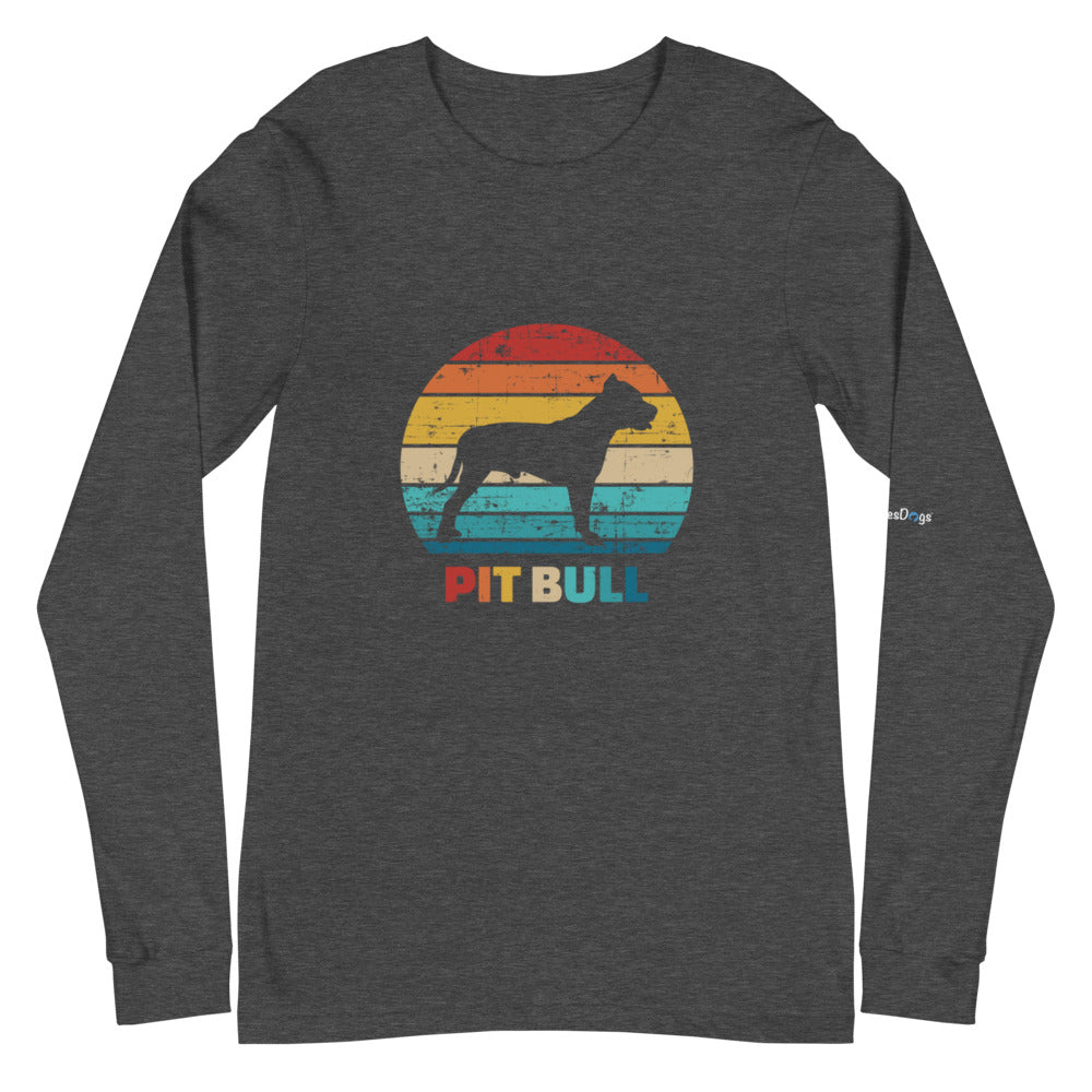 Vintage Pit Bull Long Sleeve Tee