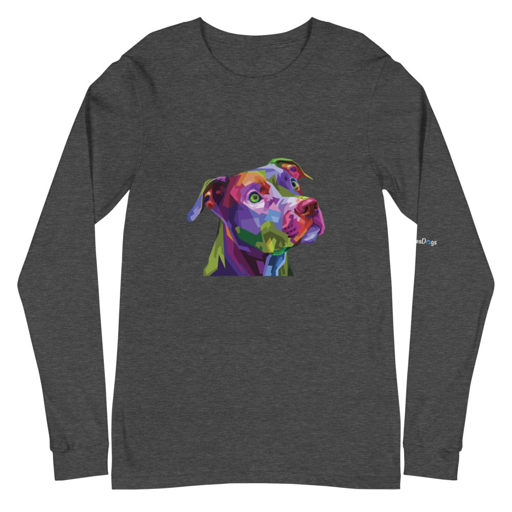 Pit Bull Pop Art Long Sleeve Tee