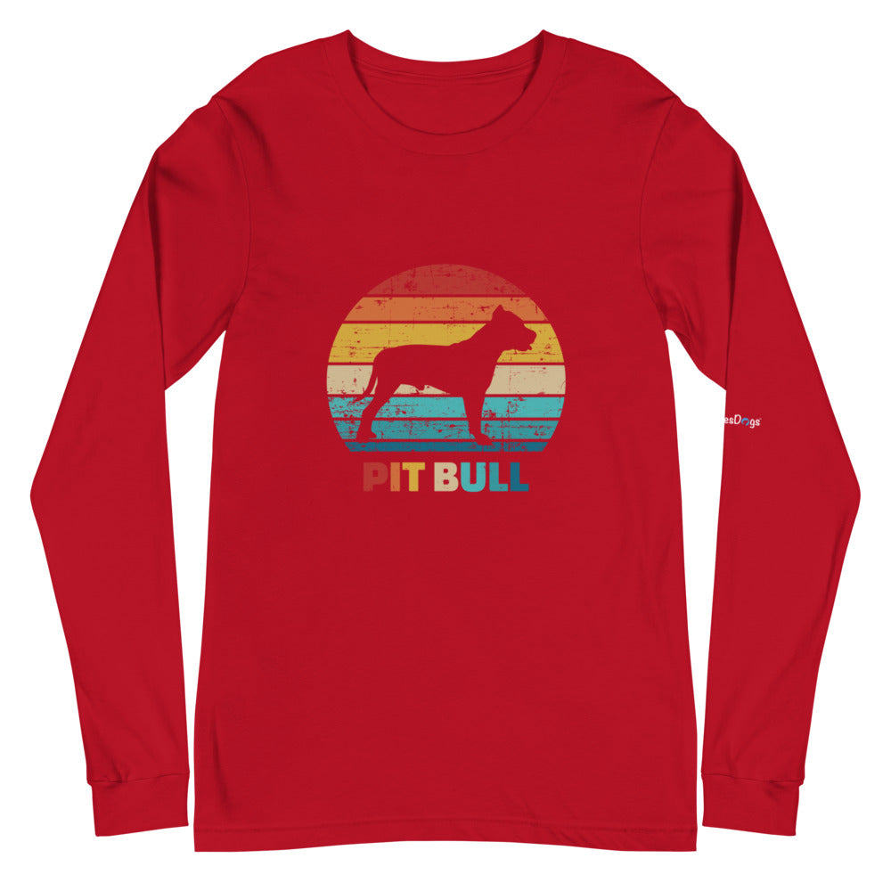 Vintage Pit Bull Long Sleeve Tee