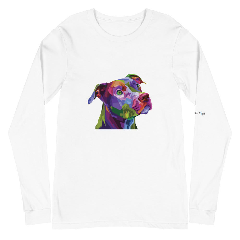 Pit Bull Pop Art Long Sleeve Tee