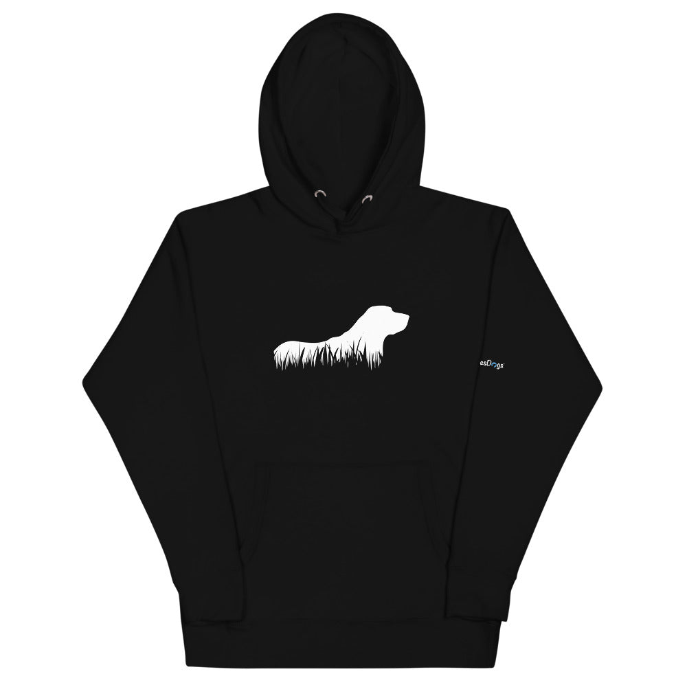 Labrador Retriever Grass Silhouette Hoodie