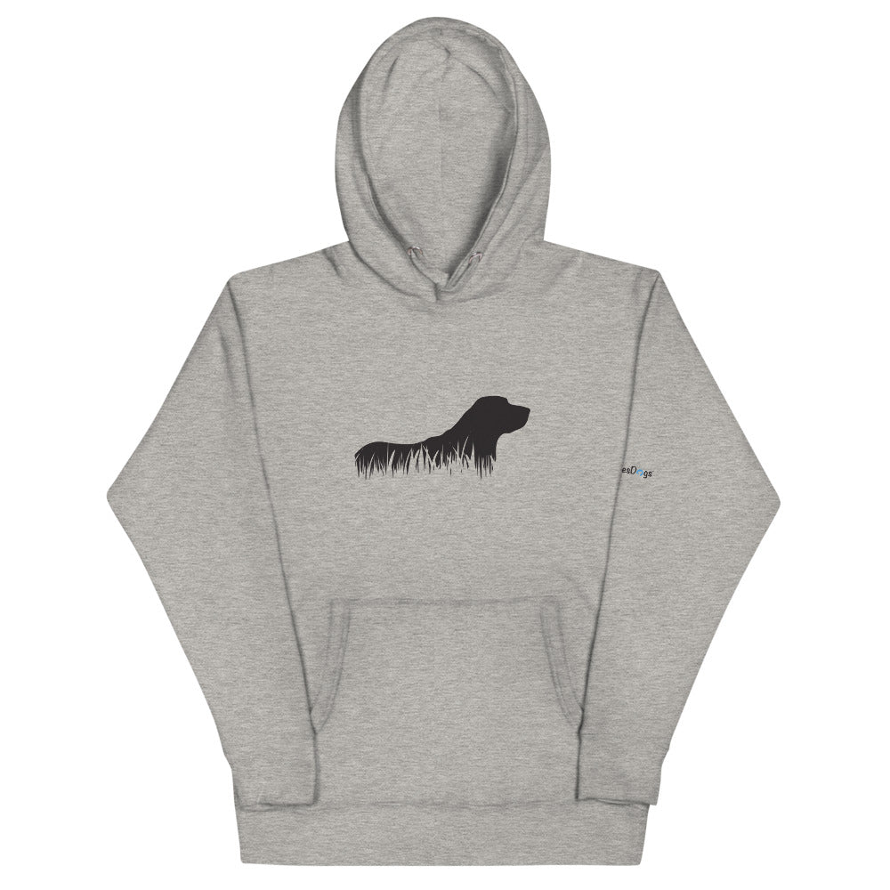 Labrador Retriever Grass Silhouette Hoodie