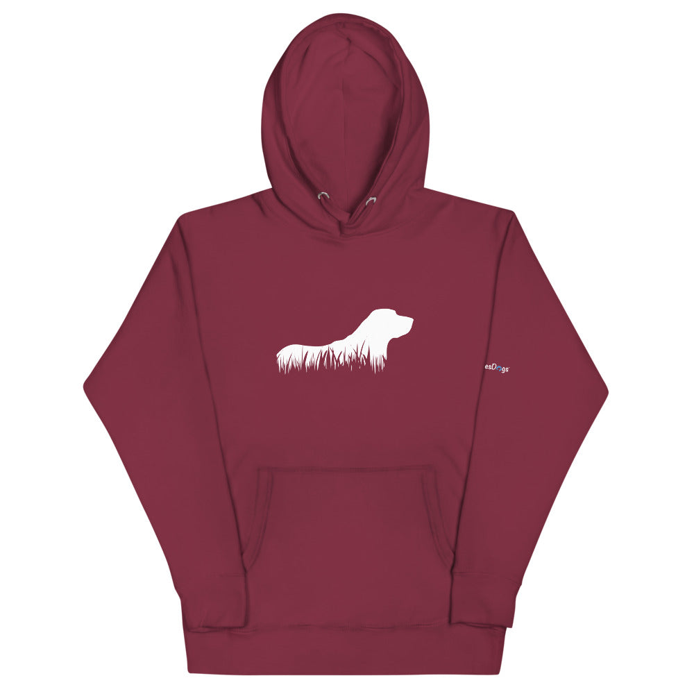 Labrador Retriever Grass Silhouette Hoodie