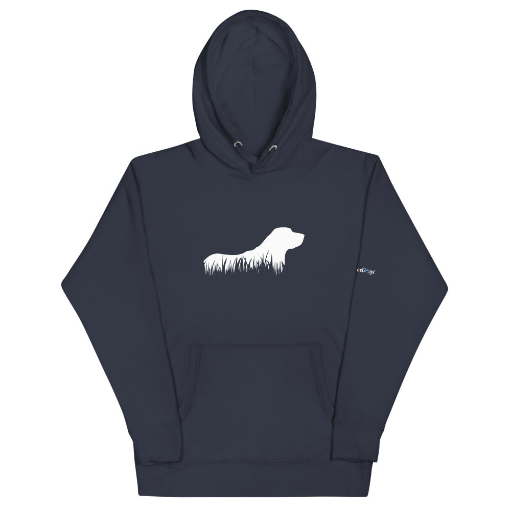 Labrador Retriever Grass Silhouette Hoodie