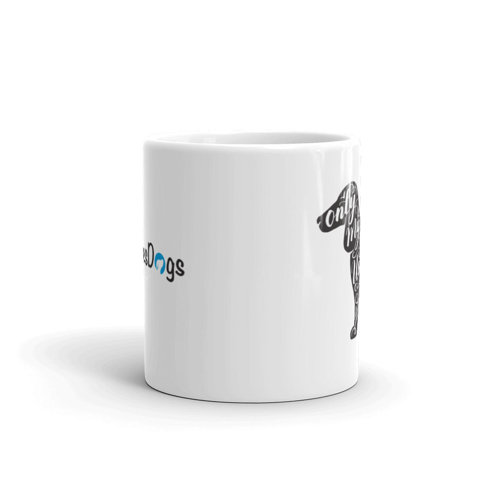 Only My Dog Understands Me Silhouette Mug