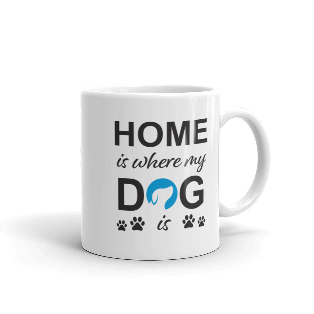 Home is Where My Dog Is Logo Mug