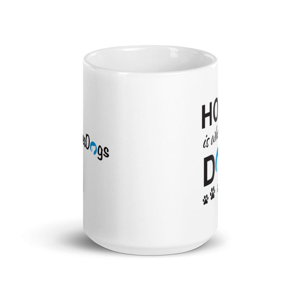 Home is Where My Dog Is Logo Mug