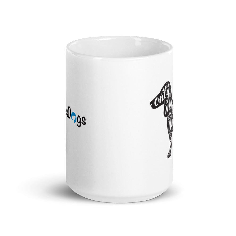 Only My Dog Understands Me Silhouette Mug