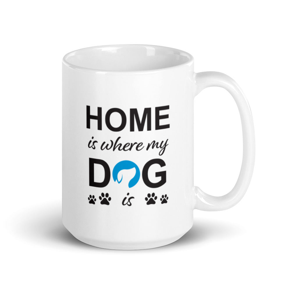 Home is Where My Dog Is Logo Mug