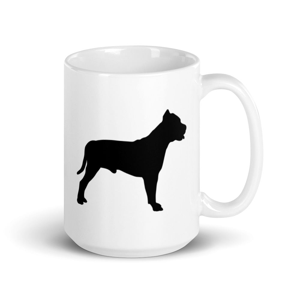 Pit Bull Silhouette Mug